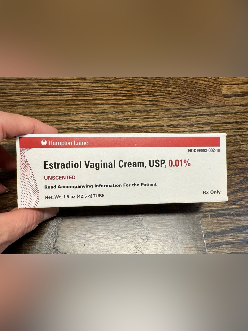 Hampton Laine Estradiol Vaginal Cream 0.01% - Unscented